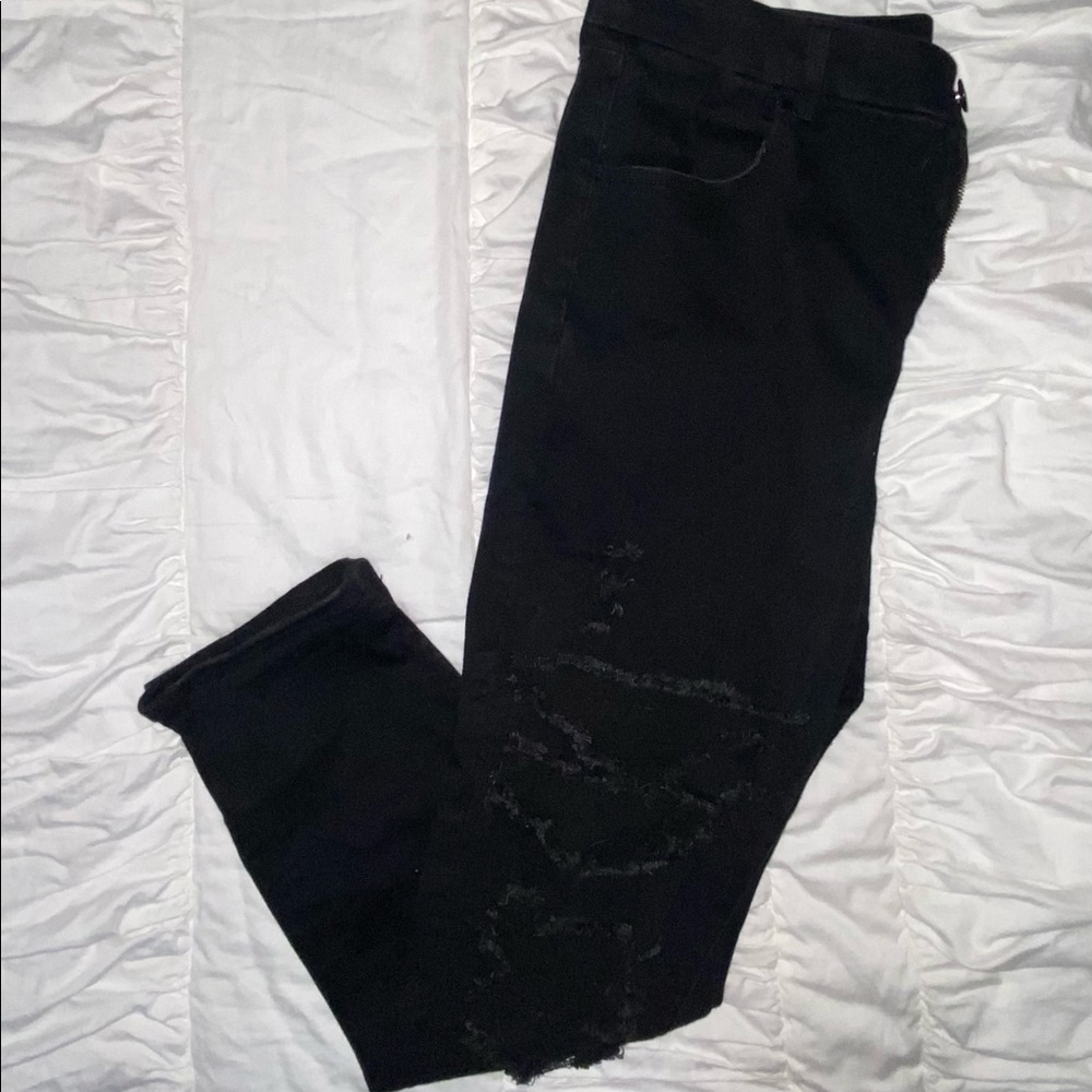 Curvy high rise AE jeans black